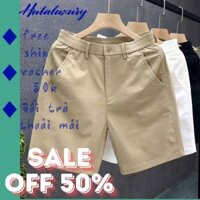 Quần Short KaKi Nam Mr Rock Form Đùi Cộc Cạp Chun Vải Co Giãn Mềm Mại Thoải Mái