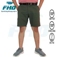 Quần short kaki nam ống quần rộng chất vải kaki dày dặn, đường may tỉ mỉ và size chuẩn FHDQ002