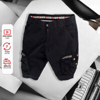 quần short kaki nam túi hộp trung niên