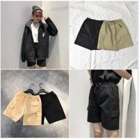 Quần SHORT KAKI TÚI HỘP BOX Nam Nữ Ulzzang Unisex - SHORT TÚI HỘP Tan XL