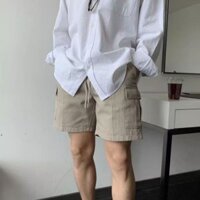 Quần Short Kaki Túi Hộp Dây Rút Hàn Quốc Casual Menwears XX16