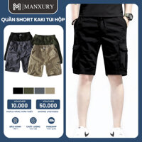 Quần Short Kaki Túi Hộp Nam - Vải Kaki Cotton Co Giãn Thoáng Khí trẻ trung chất liệu cao cấp