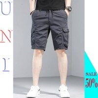 Quần short kaki túi hộp nam cao cấp- UNI Store