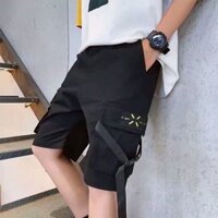 Quần Short Kaki Túi Hộp phối dây