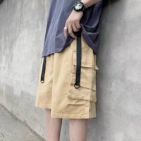 Quần short kaki túi hộp Unisex