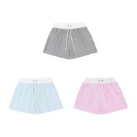 QUẦN SHORT KATE NỮ HỌA TIẾT KẺ SỌC LƯNG CHUN FORM CẠP THẤP RAGE OF THE SEA (ROTS STUDIO) - "QUẦN SỌC WOMEN ĐN"