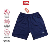Quần short Lining mã QS29 màu xanh than, thi đấu và tập luyện cầu lông FAVAHI SPORT VN