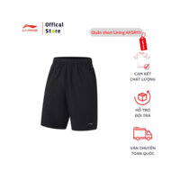 Quần short Lining nam AKSR111 Chất gió co giãn cực ngon, túi khoá 2 bên đầy đủ.