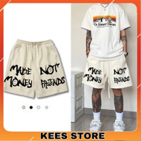 Quần Short Local Brand Make Money x Not Friends Chất Nỉ Chân Cua Full Cao Cấp