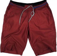 Quần Short Lửng Nam Kaki Vải Mềm Mịn Lưng Thun Đai Quần Có Dây Chun Kéo, Dễ Dàng Điều Chỉnh Phù Hợp Co Giãn Cao Cấp DKQKN26 - ĐỎ - Size 34 66-70kg