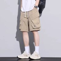 quần short lưng thun nam vải kaki mềm mịn