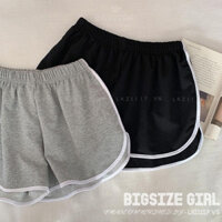 Quần Short Mặc Nhà Nữ Bigsize Quần Đùi Nữ Lưng Thun Thể Thao Ống Rộng Mùa Hè Phong Cách Thời Trang Hàn Quốc Đẹp
