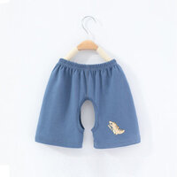 Quần Short Mở Đáy Quần Không Xương Cho Bé Phong Cách Mỏng Hàng Ngày Bé Gái 3.2 Trẻ Em Bé Trai Bé Trai Cotton Nguyên Chất Mặc Ngoài