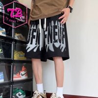 Quần Short Mùa Hè Thẳng Rời Mỹ Quần Mỏng Thường Ngày