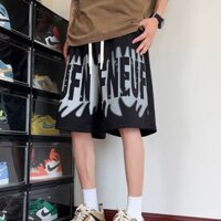 Quần Short Mùa Hè Thẳng Rời Mỹ Quần Mỏng Thường Ngày