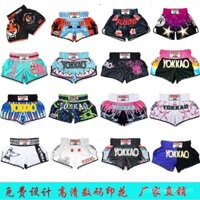 Quần short Muay Thái Boxing Sanda Huấn luyện chiến đấu Chiến đấu Chiến đấu Thể thao Chuyên nghiệp Nam và Nữ Quần đấm bốc tùy chỉnh