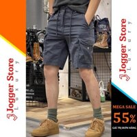 Quần short nam Cao cấp - Quần đùi nam ống rộng, dáng suông, túi hộp, chất vải kaki dày dặn, thoáng khí [SHORT 6 TÚI]
