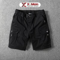 Quần short nam Cao cấp - Quần đùi nam ống rộng, dáng suông, túi hộp, chất vải kaki dày dặn, thoáng khí [SHORT 6 TÚI]