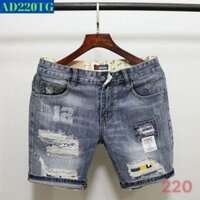 Quần Short Nam Chất Bò AD220TG Short Jean Nam Cao Cấp Thoáng Mát Dáng Trẻ Trung Mẫu Mới Thời Trang TG (44 - 70KG) 😘