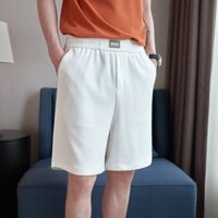 Quần Short Nam Checkerboard Chiến Thắng Bid Phiên Bản Hàn Quốc Đơn Giản Đen Trắng Nam Quần Short Thường Ngày