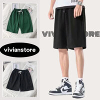 Quần Short Nam Đi Biển Quần Short Rời Màu Trơn Quần Short Nhà Thường Ngày Cho Nam