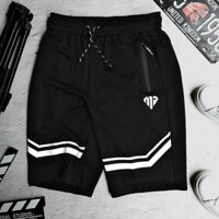 Quần Short Nam đùi lững có túi khóa kéo Chất thun Thoáng Mát Dáng Trẻ Trung