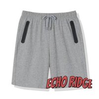 Quần Short Nam Echo Ridge Mùa Hè Màu Trơn Đơn Giản Cơ Bản Quần Rời