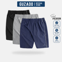 Quần Short Nam GUZADO Dáng Dài, Cạp Chun Mềm Co Giãn, Phong Cách Thể Thao Năng Động GSR06