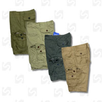 Quần Short Nam Kaki Lửng 6 Túi Form Rộng Thoải Mái Phong Cách Bụi Bặm