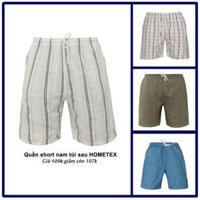 Quần short nam lưng thun có túi sau Hometex