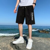 Quần Short Nam Lưng Thun Màu Trơn Phong Cách Đơn Giản