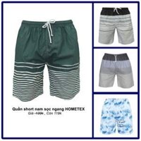 Quần short nam lưng thun sọc ngang Hometex