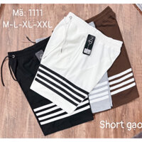Quần short nam mặc nhà mùa hè đi biển chất cotton dáng Hàn Quốc