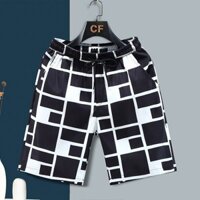 Quần Short Nam Mùa Hè Băng Lụa Mỏng Phong Cách Ngoài Mặc Nhanh Khô Rời Kẻ Sọc Quần Short Nam Thể Thao Thường Ngày Quần Nam20250331