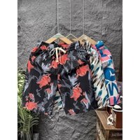 Quần short nam mùa hè, quần short bãi biển mỏng, quần short hoa thoải mái, kích thước lớn, quần short thư giãn tại nhà, quần short năm điểm