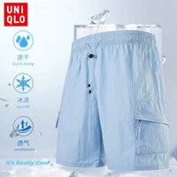 Quần short nam mùa hè Uniqlo 2025, Quần short đi biển thoáng khí dáng rộng S-5XL, Quần short chở hàng khô nhanh hợp thời trang