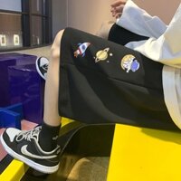 Quần short nam nữ unisex họa tiết cute chất liệu thun cotton from ống rộng phong cách thể thao thoải mái khi mặc Vl6