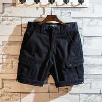Quần Short Nam Phong Cách Nhật Bản Dạo Phố Shawn Yue Túi Lớn Rời Thường Ngày Cotton Nguyên Chất Chống Bụi Bẩn Chống Mài Mòn