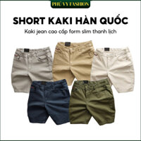 Quần Short Nam, Quần Short Kaki Hàn Quốc Phú Vy Fashion Vải Dày Dặn, Trẻ Trung Q Classic Trendy 1