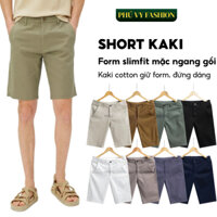 Quần Short Nam, Quần Short Kaki Hàn Quốc Cao Cấp Phú Vy Fashion Phong Cách Trẻ Trung Trendy 2 ( QS9901 )