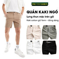 Quần Short Nam, Quần Short Kaki Hàn Quốc Phú Vy Fashion Form Short Ngố Kaki Cao Cấp Thời Thượng ( QSKG09 )