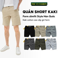Quần Short Nam, Quần Short Kaki Hàn Quốc Phú Vy Fashion Kaki Co Giãn, Bền Màu Thời Trang Trẻ Trung (QS9901)
