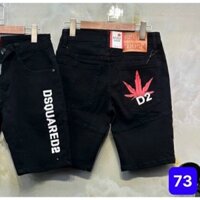 Quần short nam rách xước in chữ DSQ 2 đáy chẻ thân chất liệu denim mẫu mơi nhập hàng quản châu cao cấp hott trend