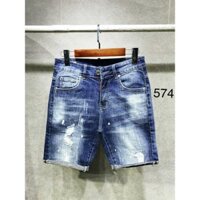 Quần short nam rách xước vảy sơn chất bò thiết kế sang trọng phong cách thời trang trẻ trung