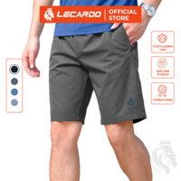 Quần Short Nam Running Cao Cấp Lecardo, Quần Đùi Nam Túi Có Khóa, Vải Gió In Nổi Hạt Silicon LSR11