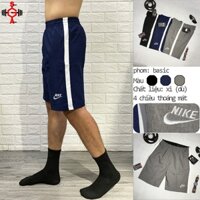 Quần short nam tập gym quần đùi thể thao chạy bộ chất xi (dù) 4 chiều short Nike gym nam