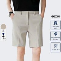 Quần Short Nam Tây Âu GOZIN Ngắn Thời Trang Cao Cấp Vải Tuyết Hàn Dày Dặn Form Đẹp -JA03