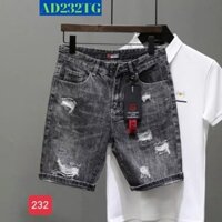 Quần short nam tenji sh232tj short jean nam xám rách xước phong cách tenji store 6 (44-75kg)