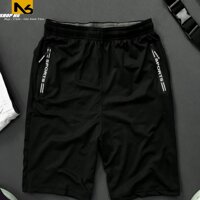 Quần short nam thể thao đồ gym thun cotton 4 chiều, quần đùi nam mặc nhà thể thao cao cấp ShopN6 - QSB2 Nhiều Màu - Đen - XL