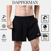 Quần short nam thể thao DAPPERMAN vải dù bản to lưng thun hàng nhập khẩu cao cấp tập gym thể thao vận động